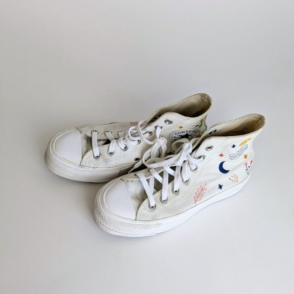 Converse Chuck Taylor All Star Lift Platform Embroidered size : 6.5 - Picture 6 of 9